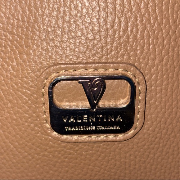 Valentina Tan Leather Backpack NWOT - Picture 3 of 12